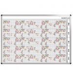 Personal-Raum-Plan, 12 Stunden, 83 Spalten, 123x177 cm, 